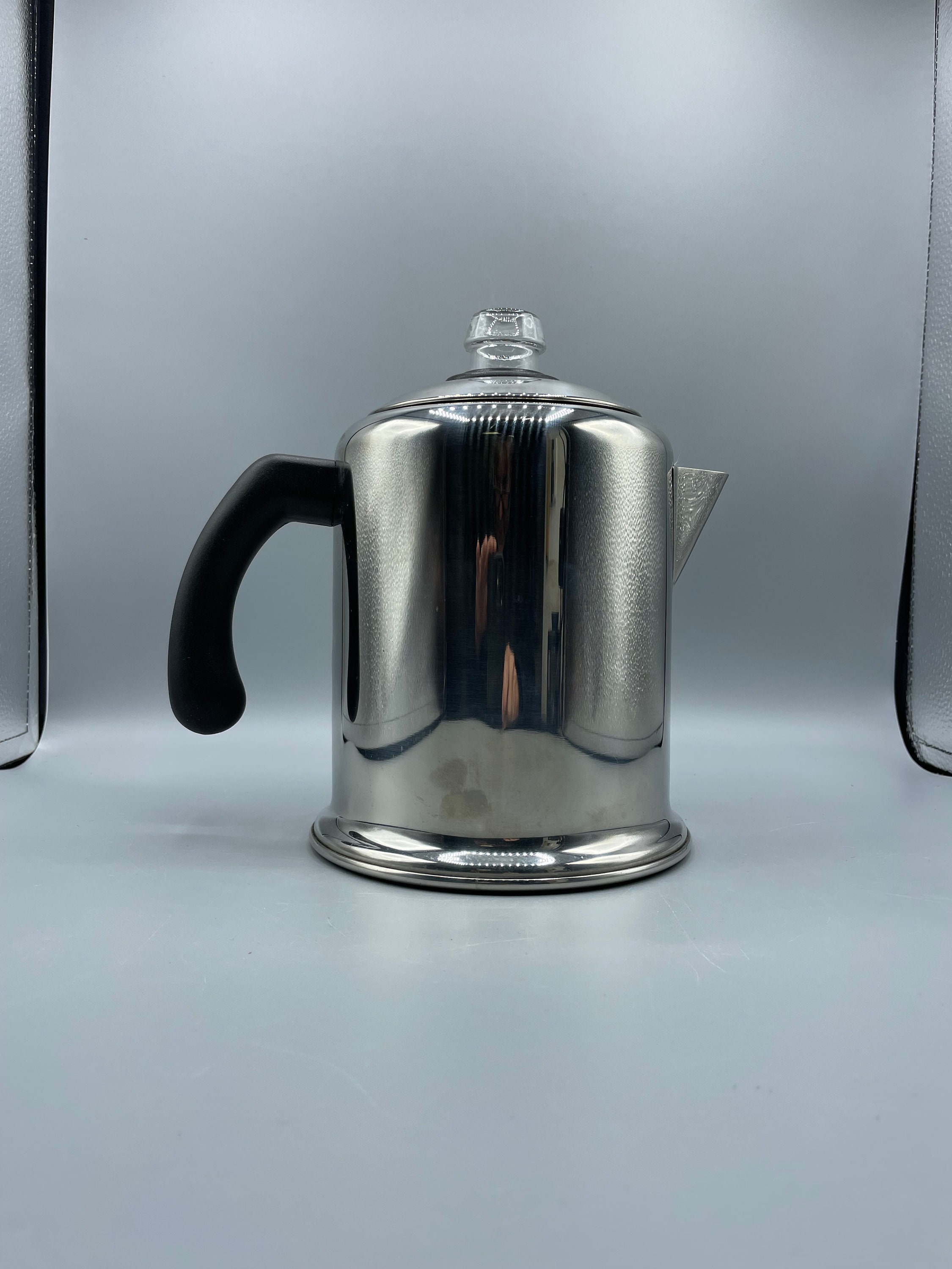 Coffee Percolator,Camping Coffee Pot 9 Cups Stainless Steel Coffee Maker with Clear Glass Knob, Percolator Coffee Pot for Campfire or Stovetop Coffee