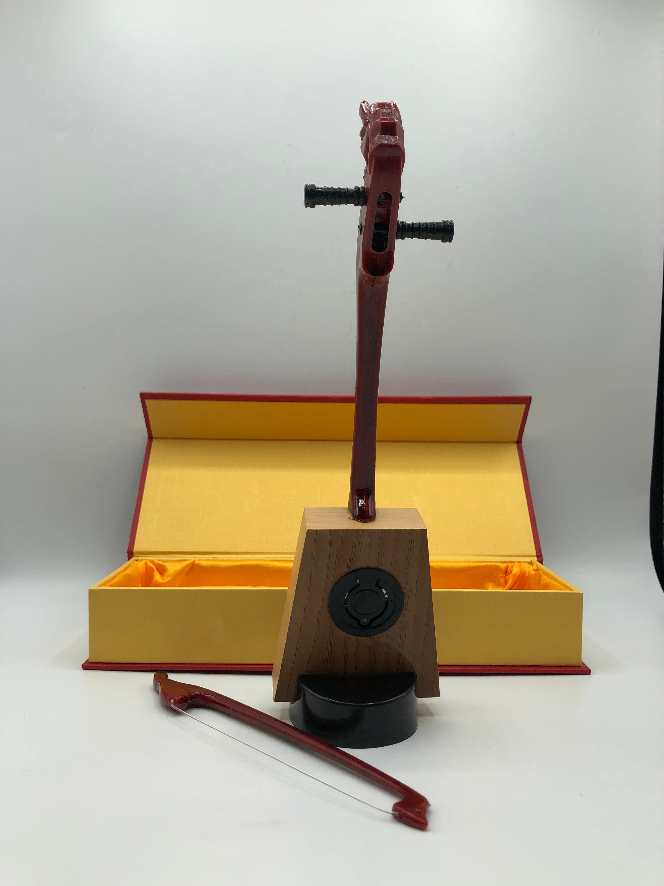 Mini Chinese Erhu Musical Instrument Two Stringed Bowed Spike Etsy