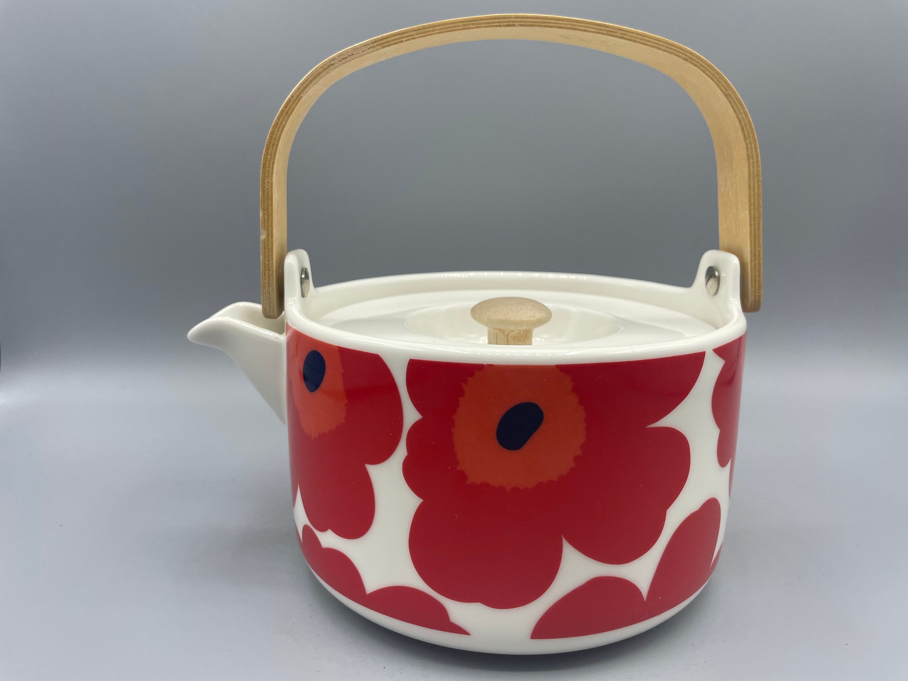 おまけ付】 希少 廃盤 marimekko ティーポット 急須 ウニッコ unikko