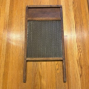 National Washboard Co Advertising Vintage The Time Saver Wash Board Home Laundry Room Decor Kitchen Cabin Farmhouse Rustic Wood Metal