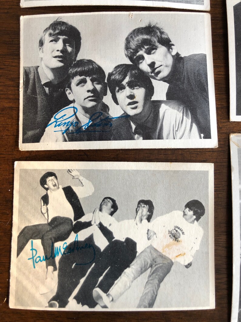 Beatles Trading Cards Set of 10 Collectible 3rd Series 1964 Etsy