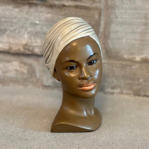 Marwal Vintage Head Figurine Ceramic Bust Woman 1960s Retro  display picture 2