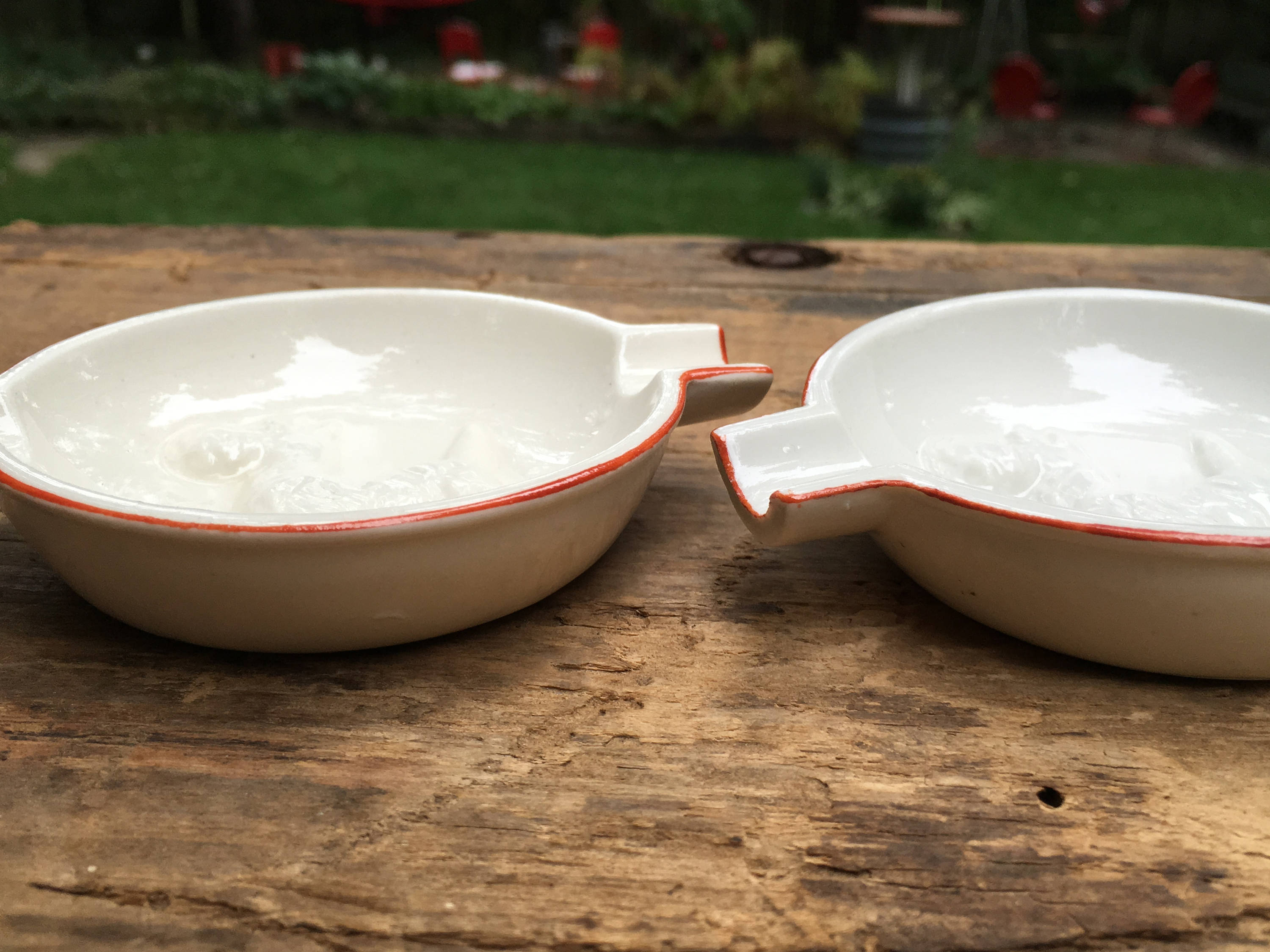 Pair of Scotty Dog Vintage Ashtrays Scottish Terrier White Etsy