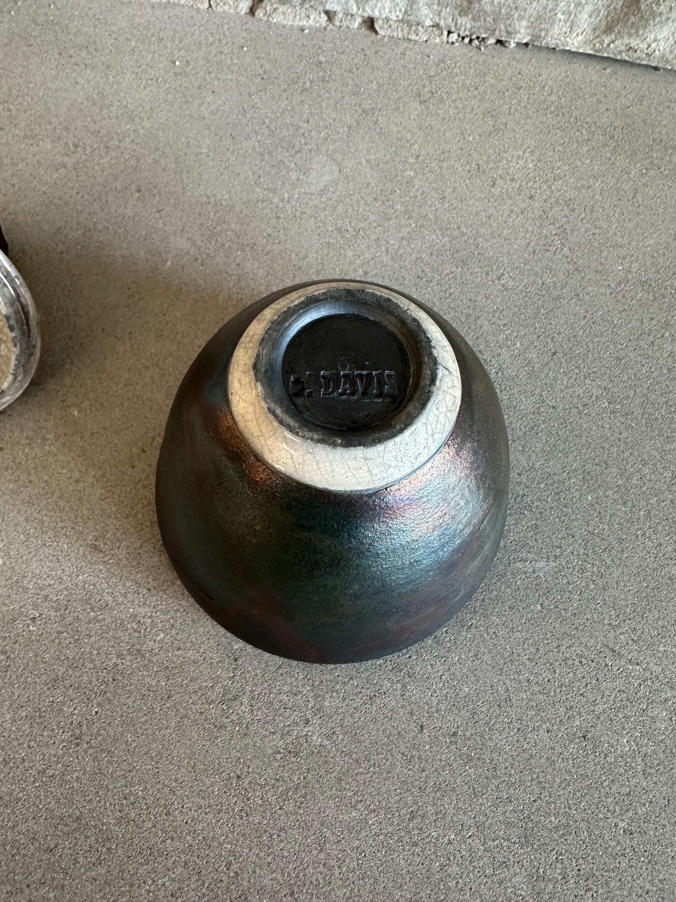Brown Raku Art Pottery Iridescent Lidded Jar/vessel Urn - Etsy