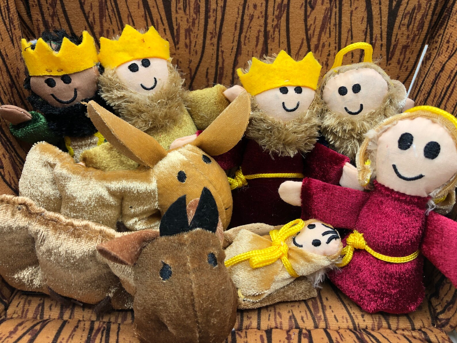 Plush Nativity Manger Scene Fabric 9 Piece Christmas Play Toy | Etsy