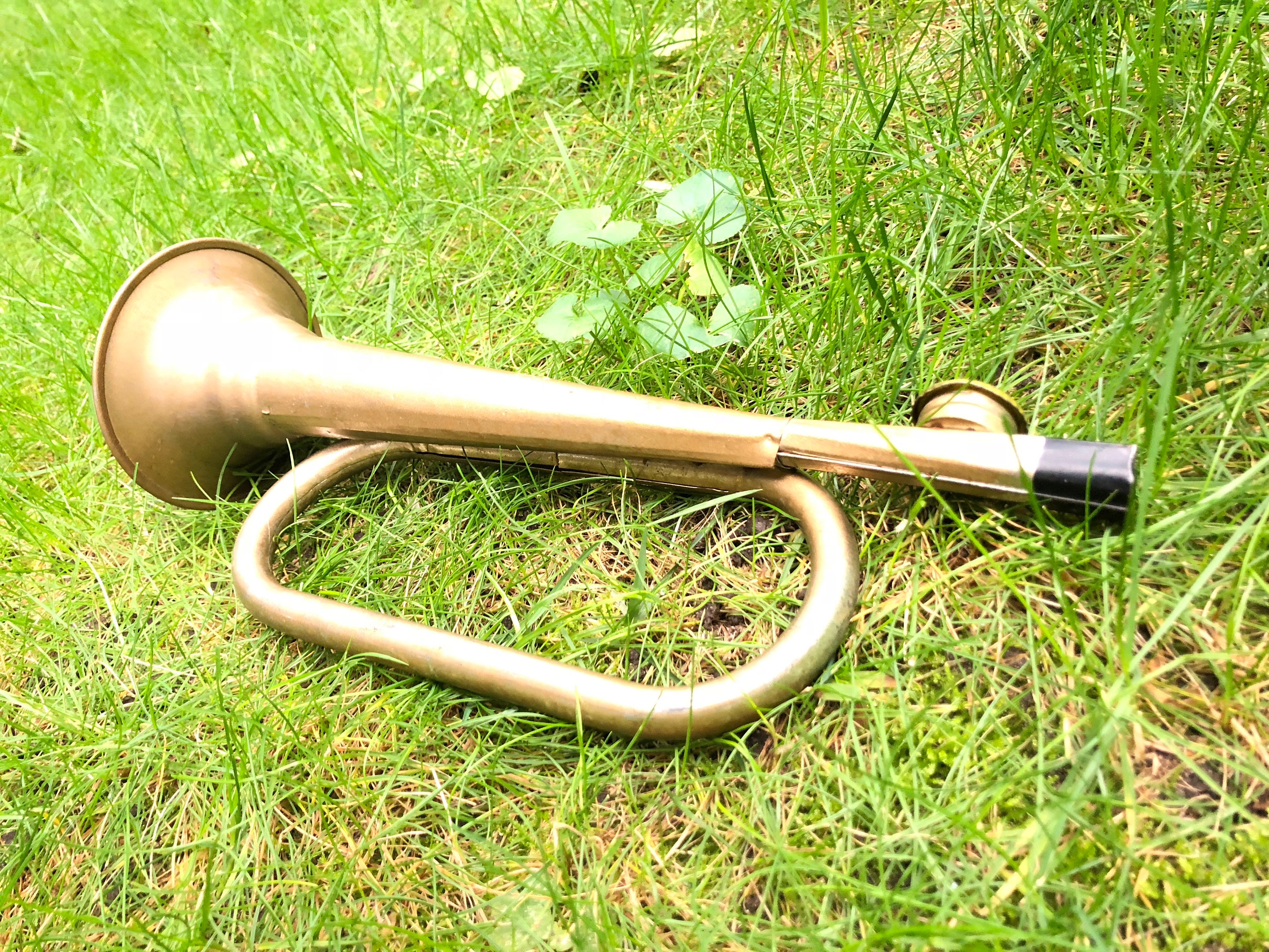 Vintage Bugle Shaped Kazoo Tin Metal Kazoo Horn Musical