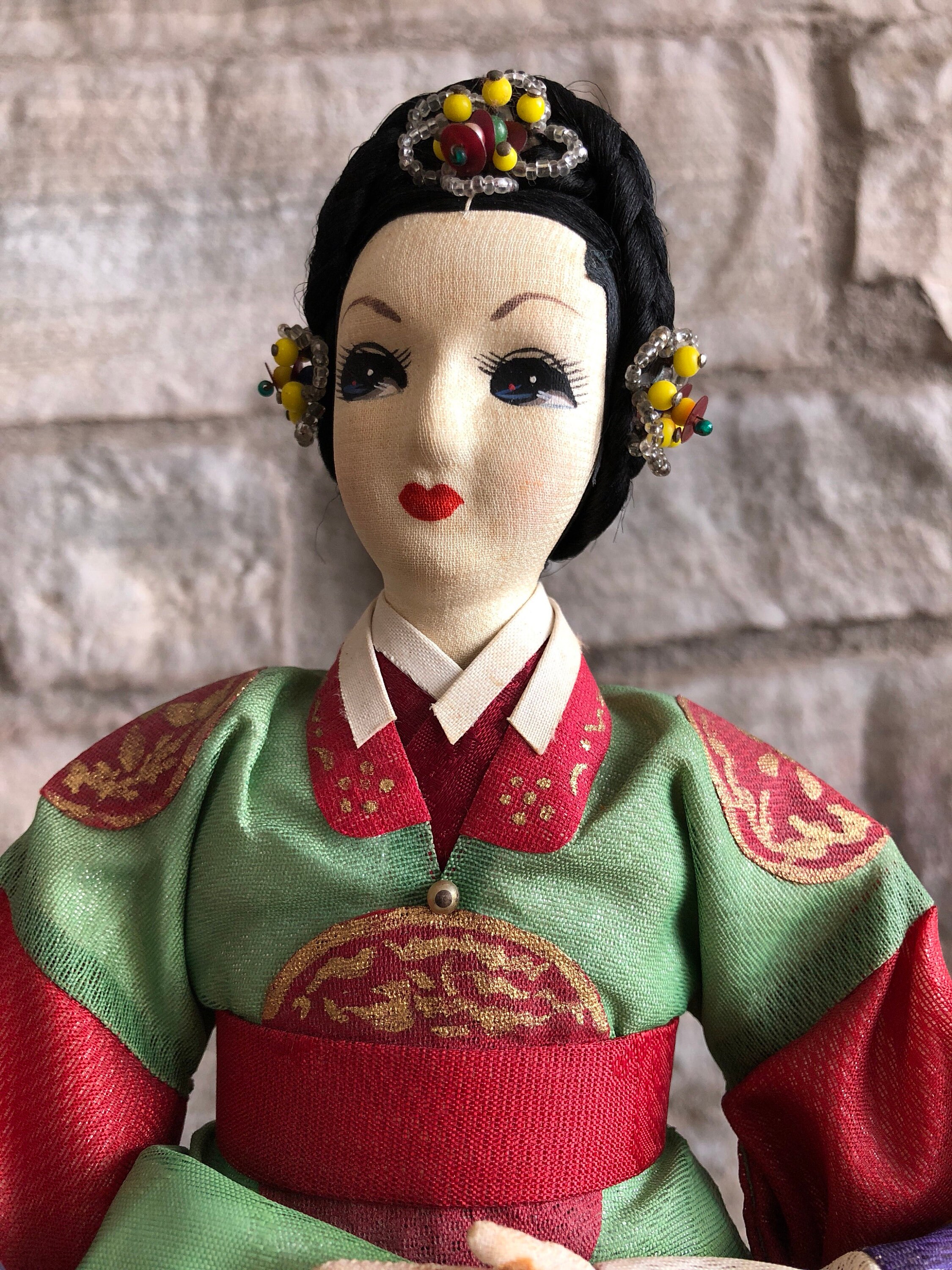 NUOLUX Korean Decor Geisha Kimono Japanese Homeasian Desktop Dolls  Figurines Hanbokon Style Figurine Ancient Samurai Vintage 