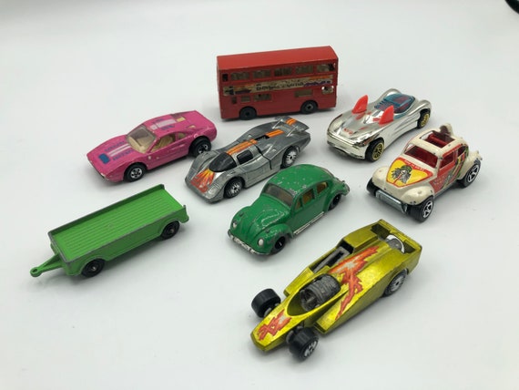 8 Vintage Diecast Vehicles Hot Wheels Matchbox Toy Cars | Etsy