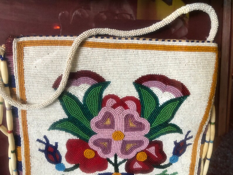 Native American Beaded Purse Framed Southwestern Western Decor Etsy