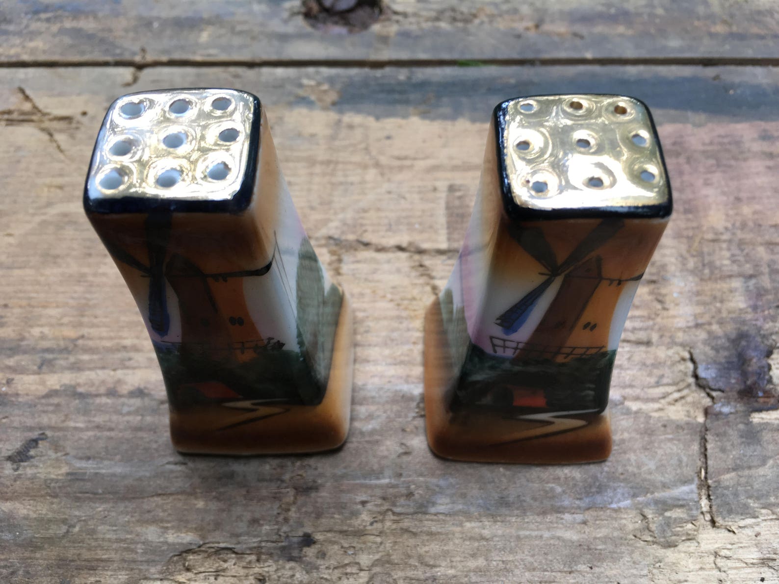 Vintage Windmill Salt and Pepper Shakers Made in Japan Vintage Etsy