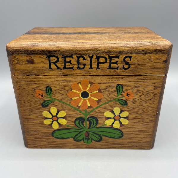 Vintage Recipe Box Etsy