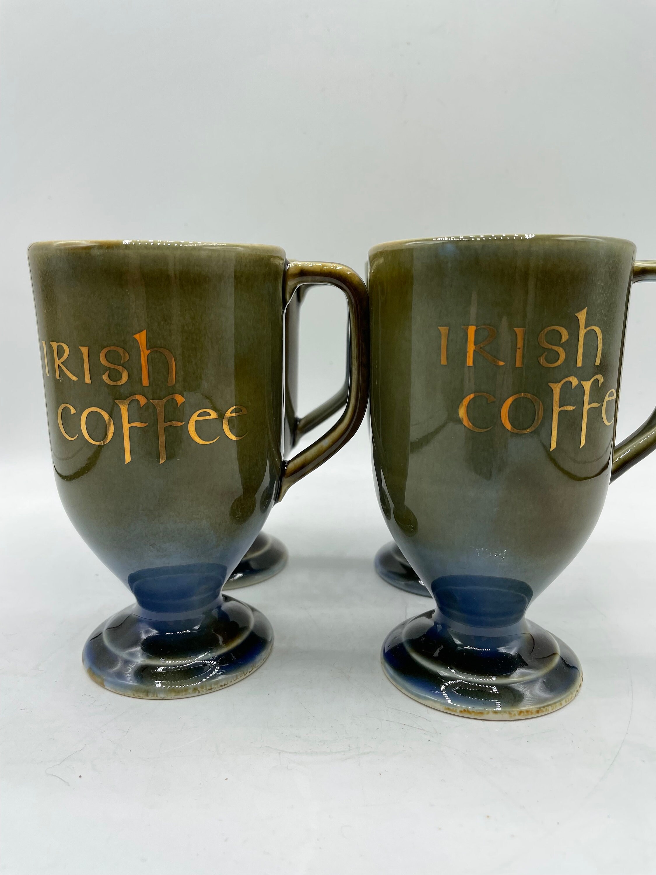 4 Vintage Irish Coffee Mugs Made in Ireland Irish Porcelain Etsy