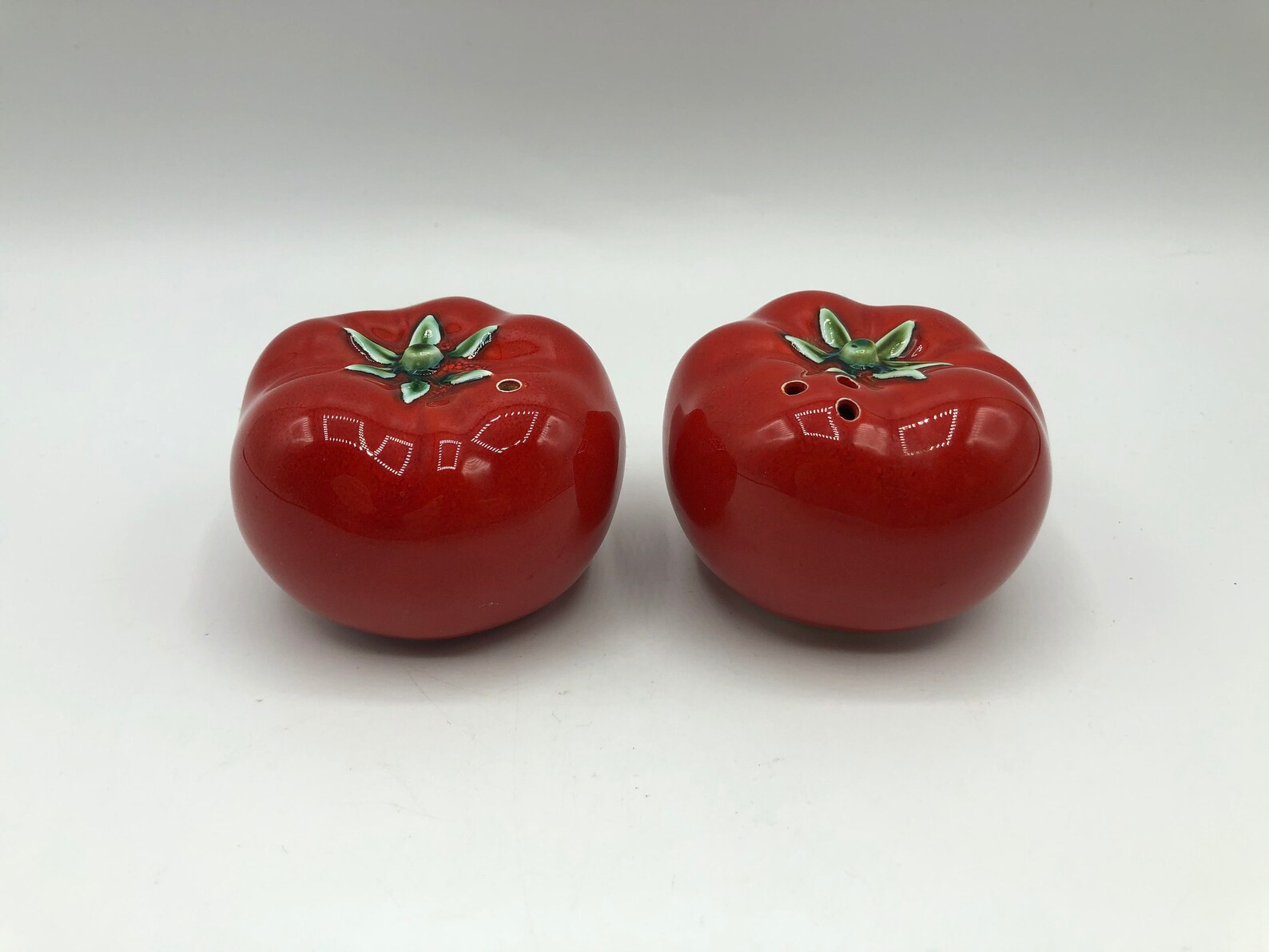 Tomato Salt and Pepper Shakers Vintage Red Vegetable Retro Etsy