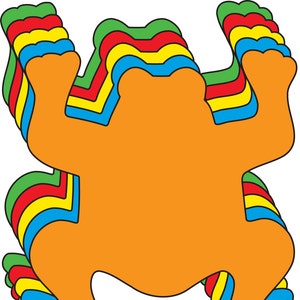 Creative Cut-Outs -  Assorted Color Frog