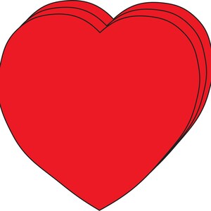 Creative Cut-Outs - Single Color Heart