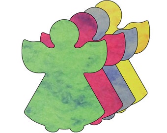 Creative Cut-Outs - Assorted Color Marble Angel