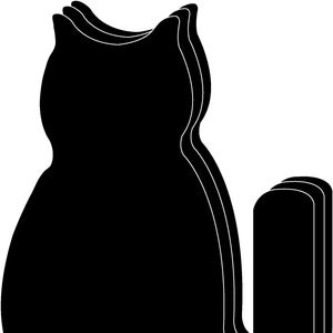 Super Cut-Outs - Single Color Halloween Black Cat