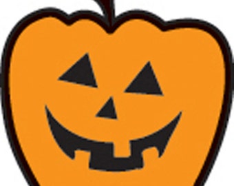 Pumpkin Peg Rubber Stamp