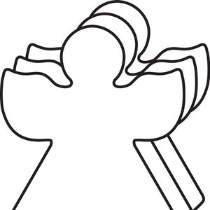 Creative Foam Cut-Outs -  Single Color Angel