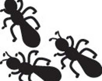 Ants Peg Rubber Stamp