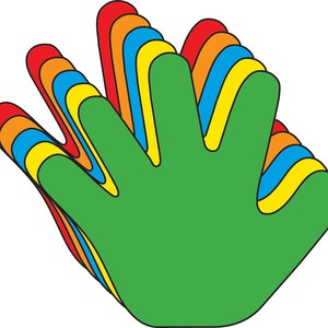 Creative Foam Cut-Outs -  Assorted Color Hand