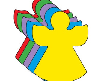 Creative Cut-Outs - Assorted Color Angel