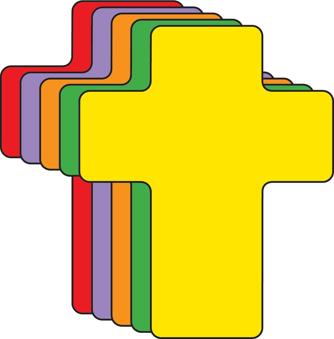 Creative Foam Cut-outs - Assorted Color Cross - Etsy