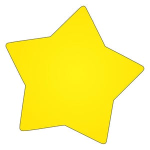SHAPES ETC. Large Notepad - Star - Etsy