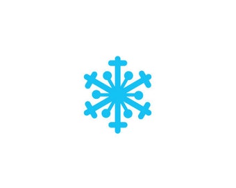 Snowflake Peg Rubber Stamp
