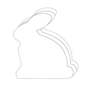 Creative Foam Cut-Outs - Single Color Rabbit