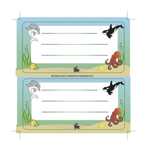 Ocean Life Nametags/Labels