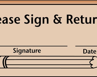 Teacher's Stamp - Sign and Return