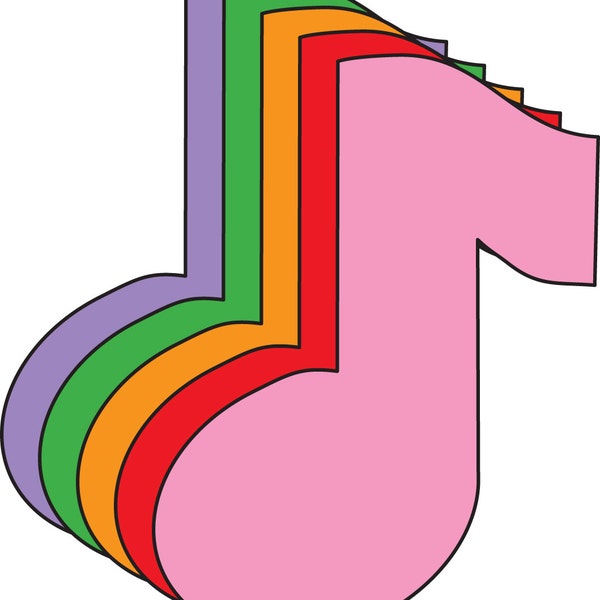 Music Note Cut Outs - Etsy
