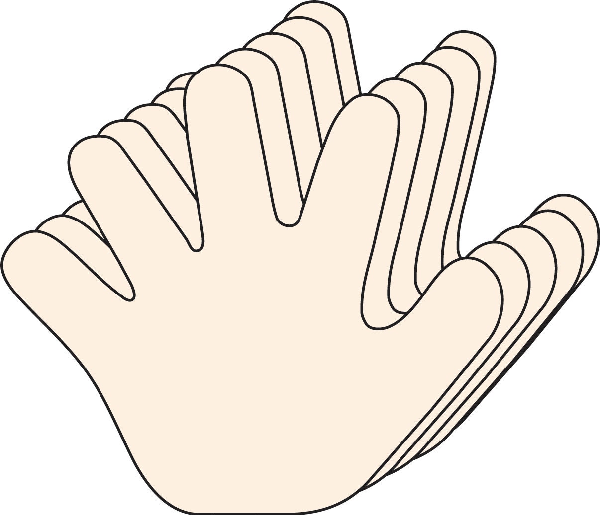 Creative Cut-outs - Single Color Hand - Etsy
