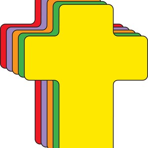 Creative Cut-outs Assorted Color Cross - Etsy