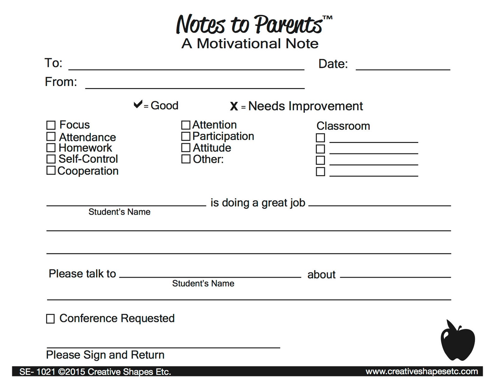 Notes to Parents - Motivational Note - Etsy