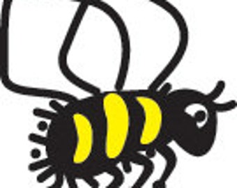 Bee Peg Rubber Stamp