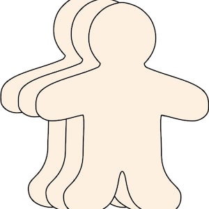 Creative Foam Cut-Outs -  Single Color Person
