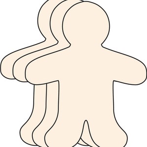 Person Single Color Creative Cut-Outs