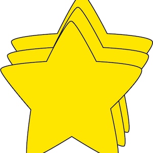 Star Single Color Creative Cut-Outs