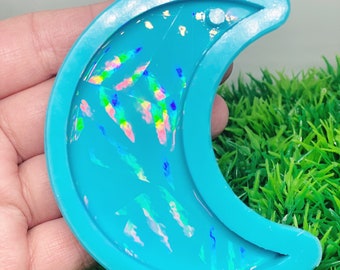 HOLO Scattered mini-moon silicone mold for casting resin 3 inches tall