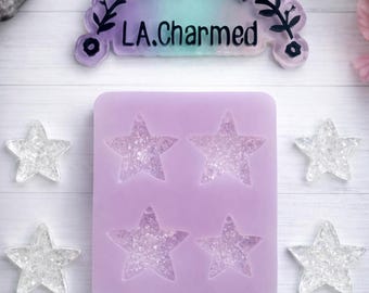 Druzy Star Silicone Mold | 4 Cavity Celestial Resin Epoxy Jewelry Mold