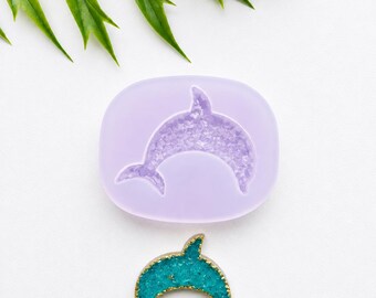 Druzy Dolphin silicone mold