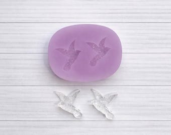 Sparkle & Shin-DIY Small Druzy bird shaped Earrings Mold