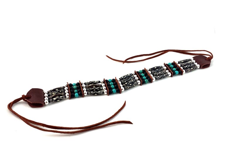 and Earrings Set Handmade Traditional 4 Row Buffalo Bone Hairpipe Tribal Choker Necklace Bracelet