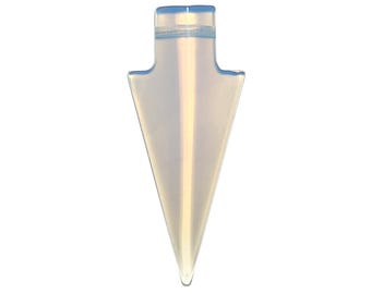 Hand Carved Opalite Arrowhead Pendant