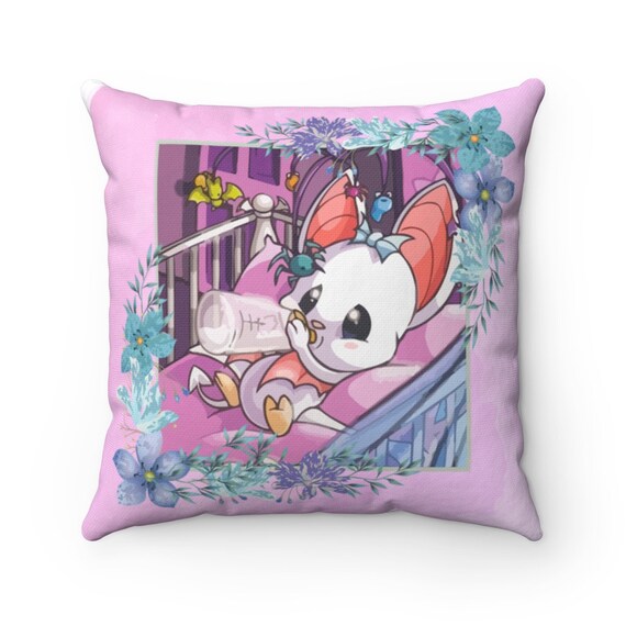 Baby Korbat Neopets Neopet Spun Polyester Square Pillow Etsy