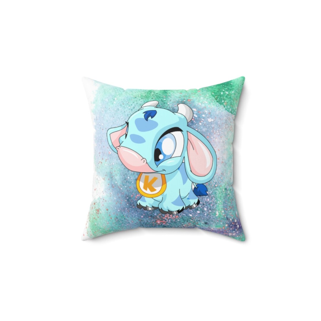 Baby Kau Neopets Neopet Spun Polyester Square Pillow Etsy