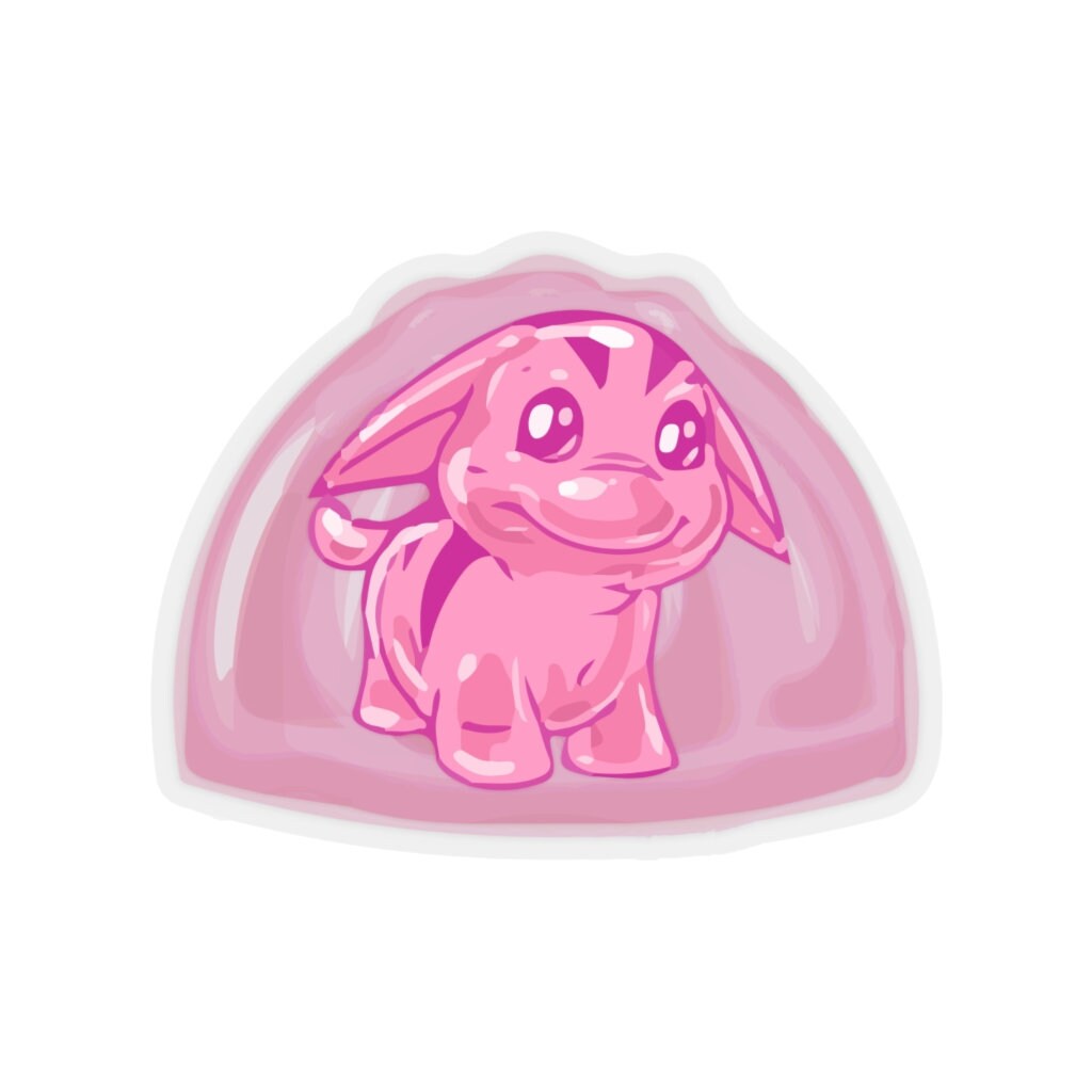 Jelly Poogle Jelly Neopet KissCut Stickers Neopets gamer Etsy