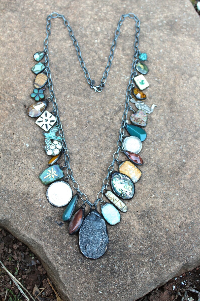 Hematite Charm Necklace